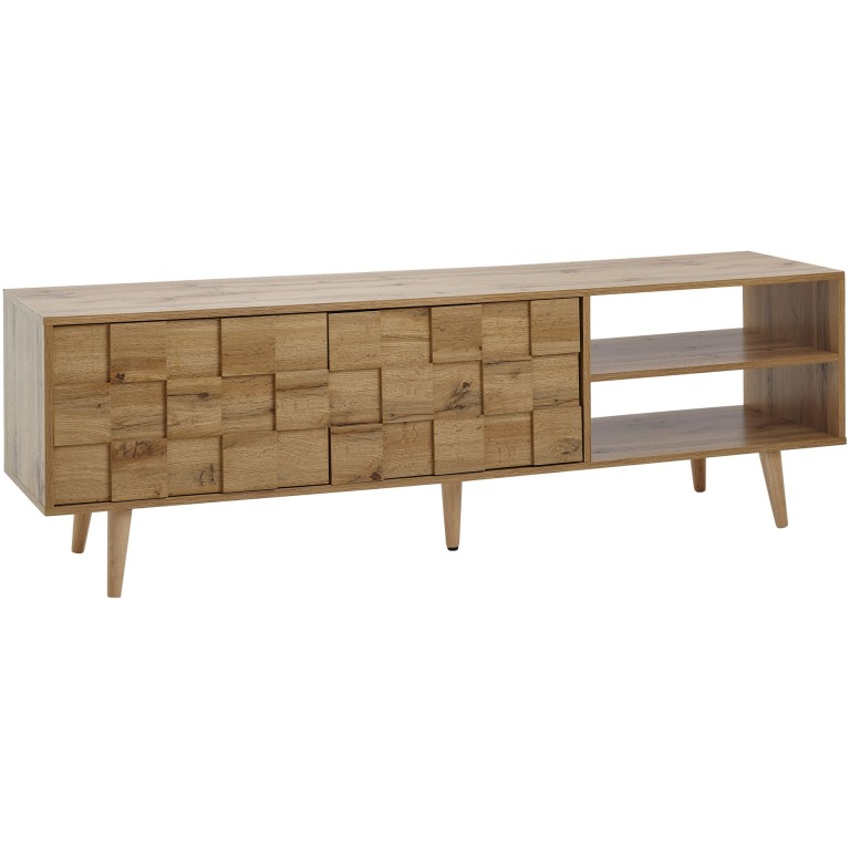 Suport TV Modern cu Plăci Atrăgătoare și Spațiu Generos - Dimensiuni 160x51x40 cm