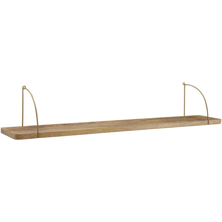 Raft de Perete Industrial Modern din Lemn și Metal - Dimensiuni 100x25x22 cm