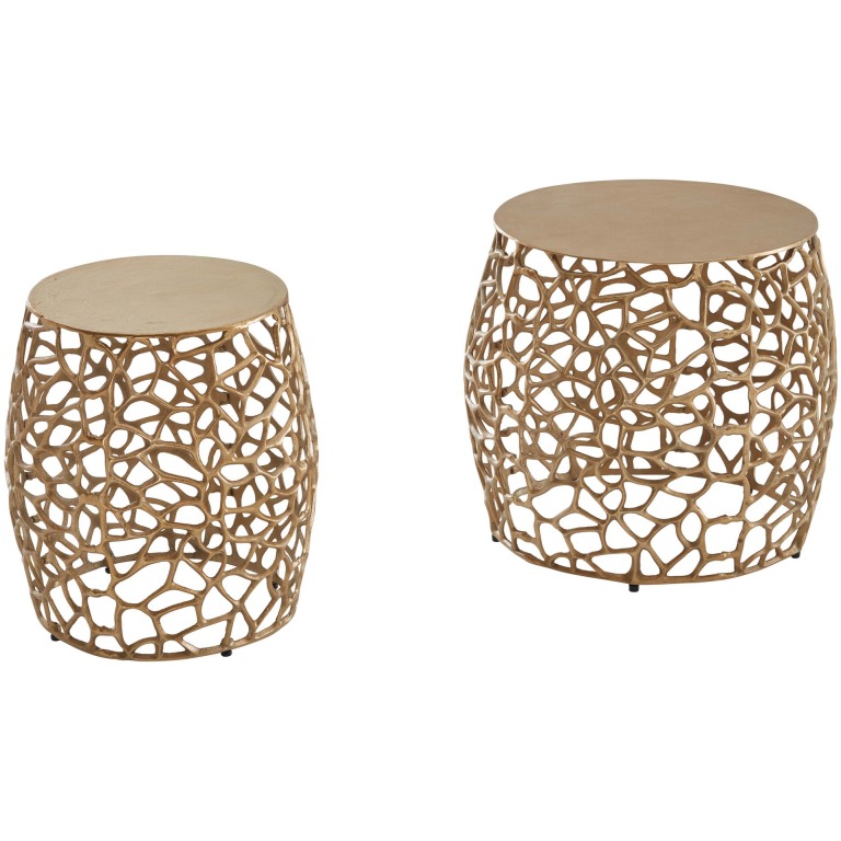 Set de Mese Laterale cu Design Modern și Structură de Ramuri