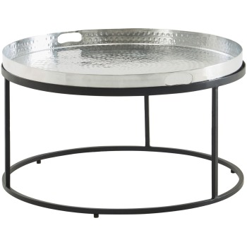 Masută de Cafea Decorativă Modernă cu Structură Ciocanită