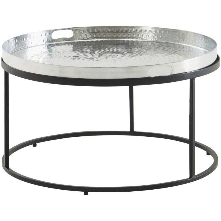 Masută de Cafea Decorativă Modernă cu Structură Ciocanită