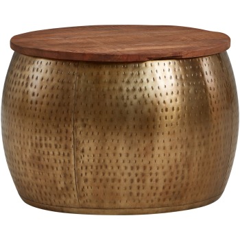 Masută de Cafea Rotundă Modernă cu Blat Elegant 60x60 cm