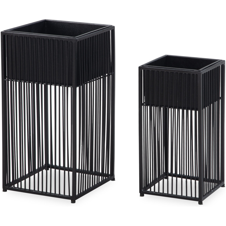 Set de 2 Ghivece Modern cu Eleganță și Funcționalitate - Design Uniform - Dimensiuni Mare: 25x50x25 cm