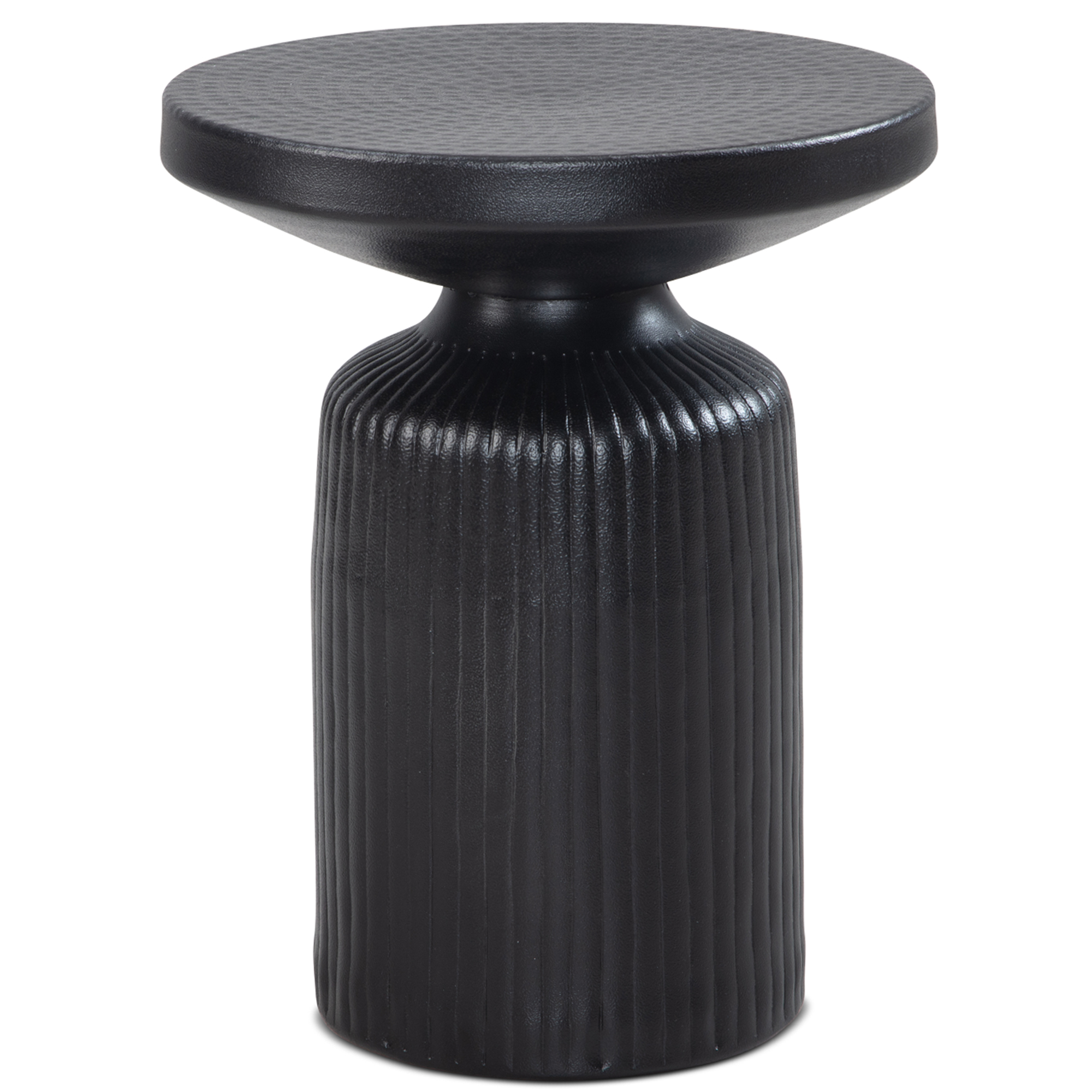 Masută Rotundă Modernă cu Structură Elegantă și Blat Ciocanat Masută Rotundă Modernă cu Structură Elegantă și Blat Ciocanat