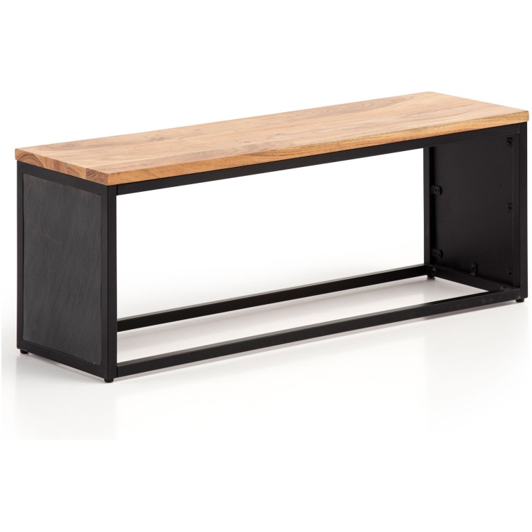 Bancă Mică Modernă cu Elemente Naturale și Design Elegant 3D - Dimensiuni 120x45x35 cm