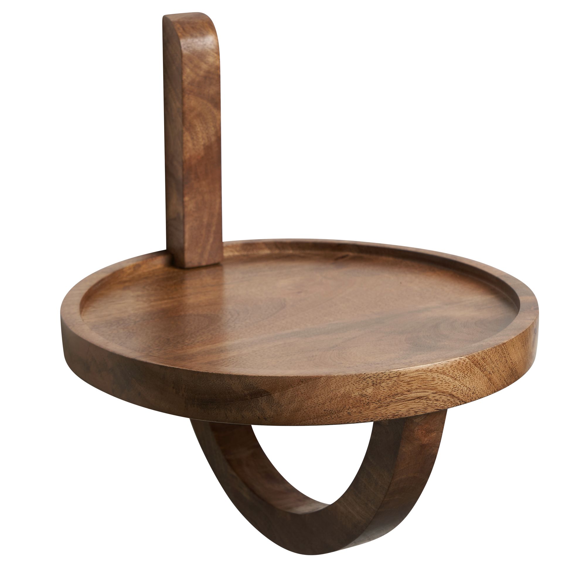 Raft Rotund de Perete Modern pentru Depozitare și Decorațiuni - Lemn Natural Raft Rotund de Perete Modern pentru Depozitare și Decorațiuni - Lemn Natural