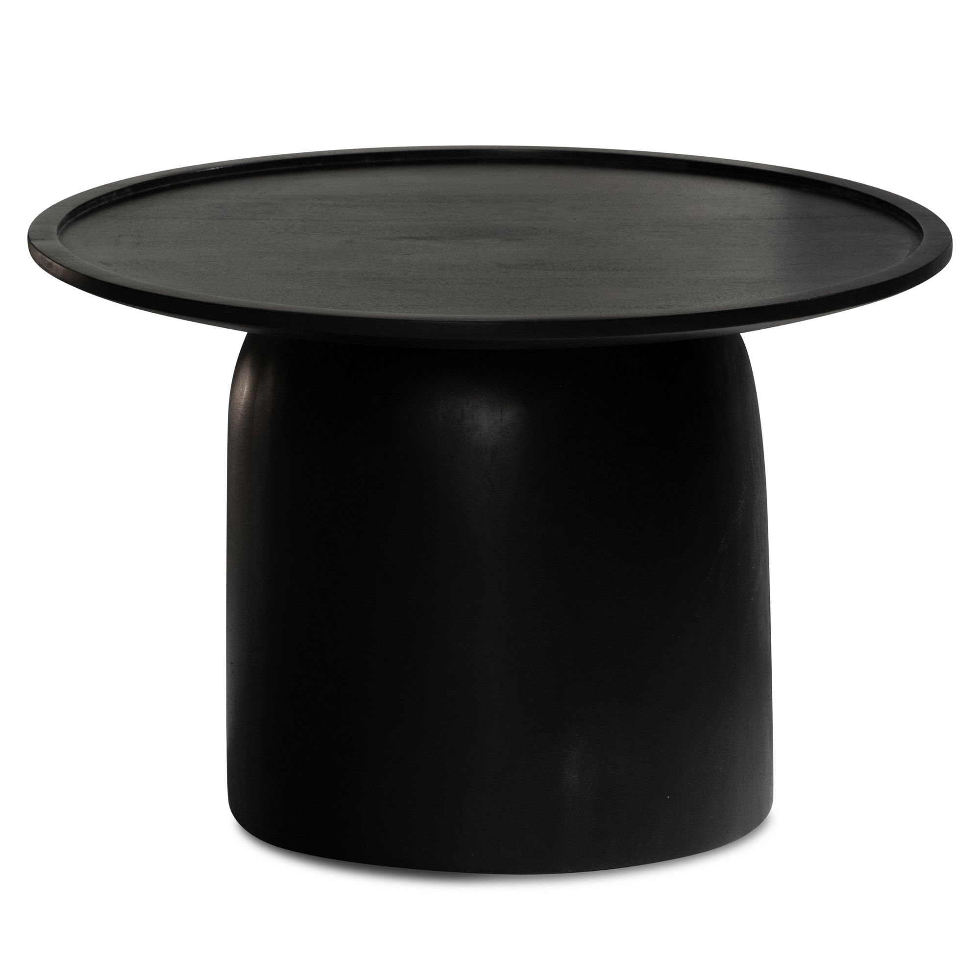 Masută de Cafea Rotundă Modernă cu Cadru Tambur - Lemn Natural - Dimensiuni 60x60x40 cm Masută de Cafea Rotundă Modernă cu Cadru Tambur - Lemn Natural - Dimensiuni 60x60x40 cm