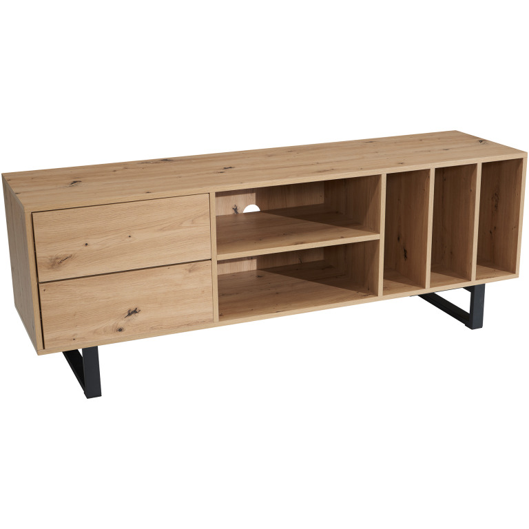 Mobilier TV Modern din Stejar - Spațiu Generos pentru Televizor