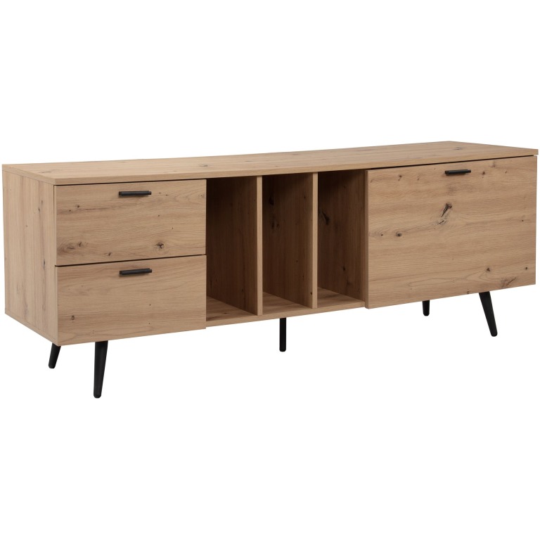 Mobilier TV și depozitare: Dulap și Masa TV din stejar cu design modern