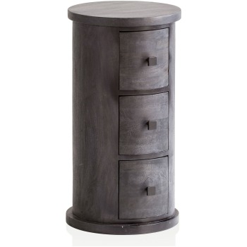 Comodă Modernă cu 3 Sertare și Spațiu de Depozitare - Dimensiuni Compacte 34x65x34 cm