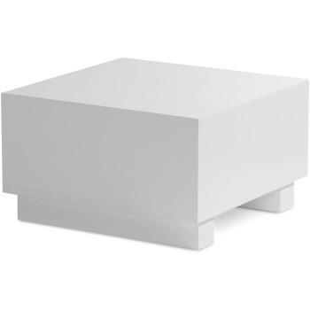 Masută de Cafea Eleganta cu Blat Cubic Lucios - Dimensiuni 60x60x35 cm