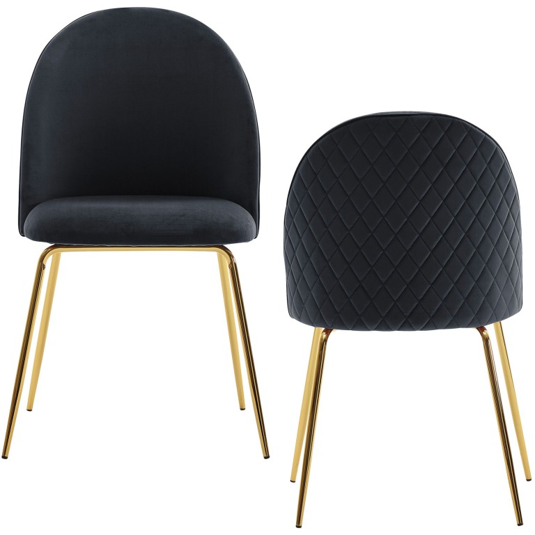 Scaun de Sufragerie Modern cu Design Scandinavian și Elemente Decorative Diamant - Dimensiuni 53x53 cm