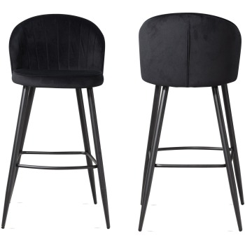 Scaun de bar modern cu design scandinav și catifea moale - Confort și eleganță!