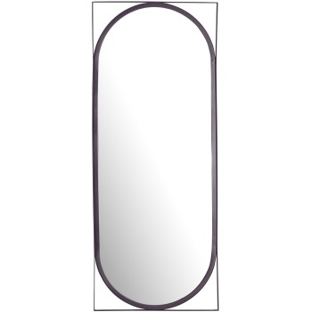 Oglindă de Perete Modernă cu Cadru Dreptunghiular - Dimensiuni 37x91 cm