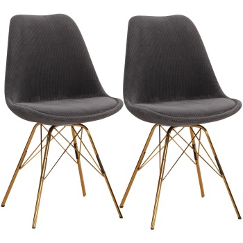 Scaun de Sufragerie Modern cu Design Scandinavian și Husă din Catifea