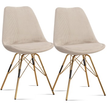 Scaun de Sufragerie cu Design Scandinavian și Husă din Catifea