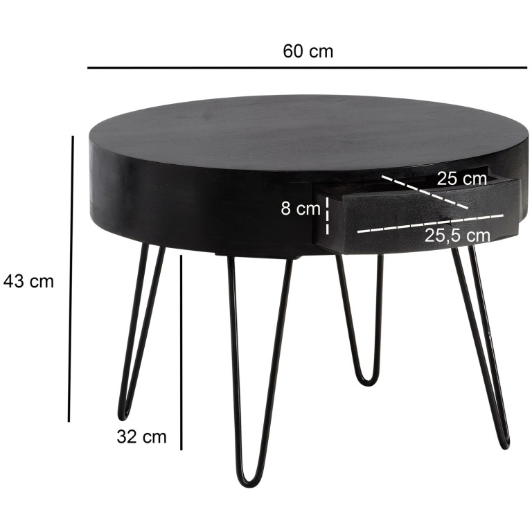 masuta de living picioare ac de par
