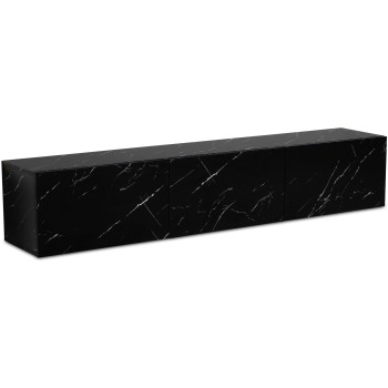 Dulap TV suspendat cu aspect de marmură Lowboard 160x30x30 cm