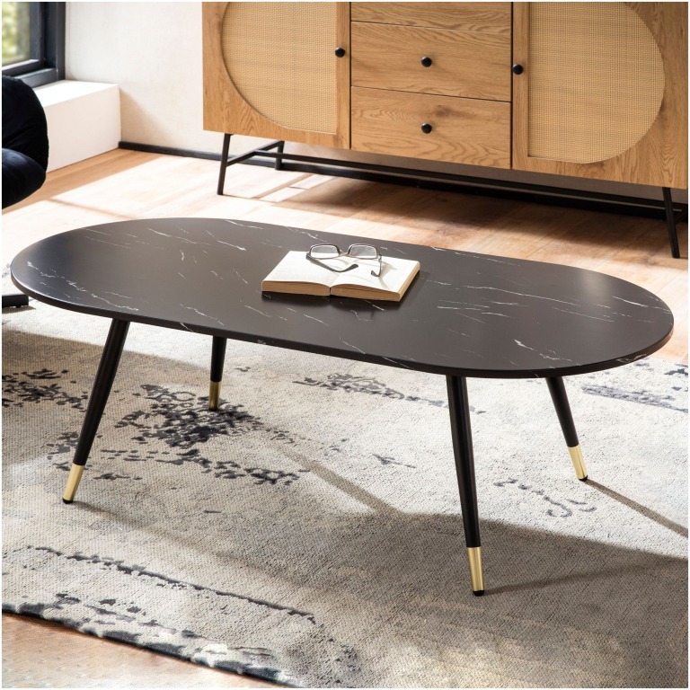5 cm cu aspect marmura negru modern