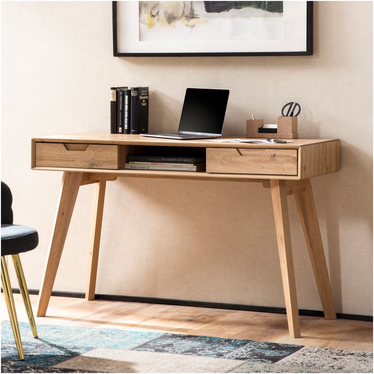masa de birou design scandinav cu sertare