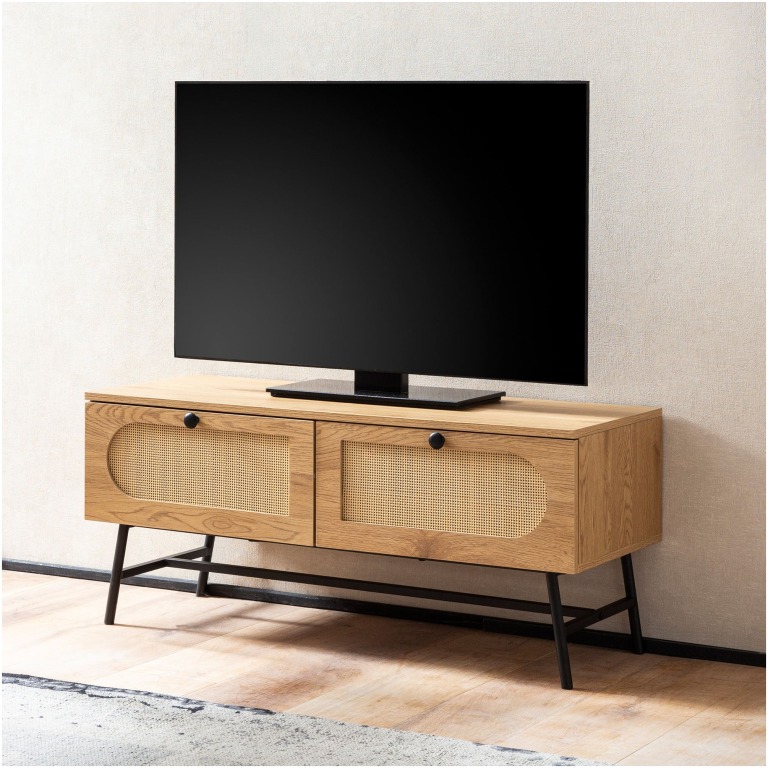dulap TV de designer înalt cu sertare