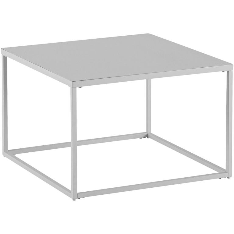 masuta de cafea 60x60x40 cm masa de living din metal alb industrial