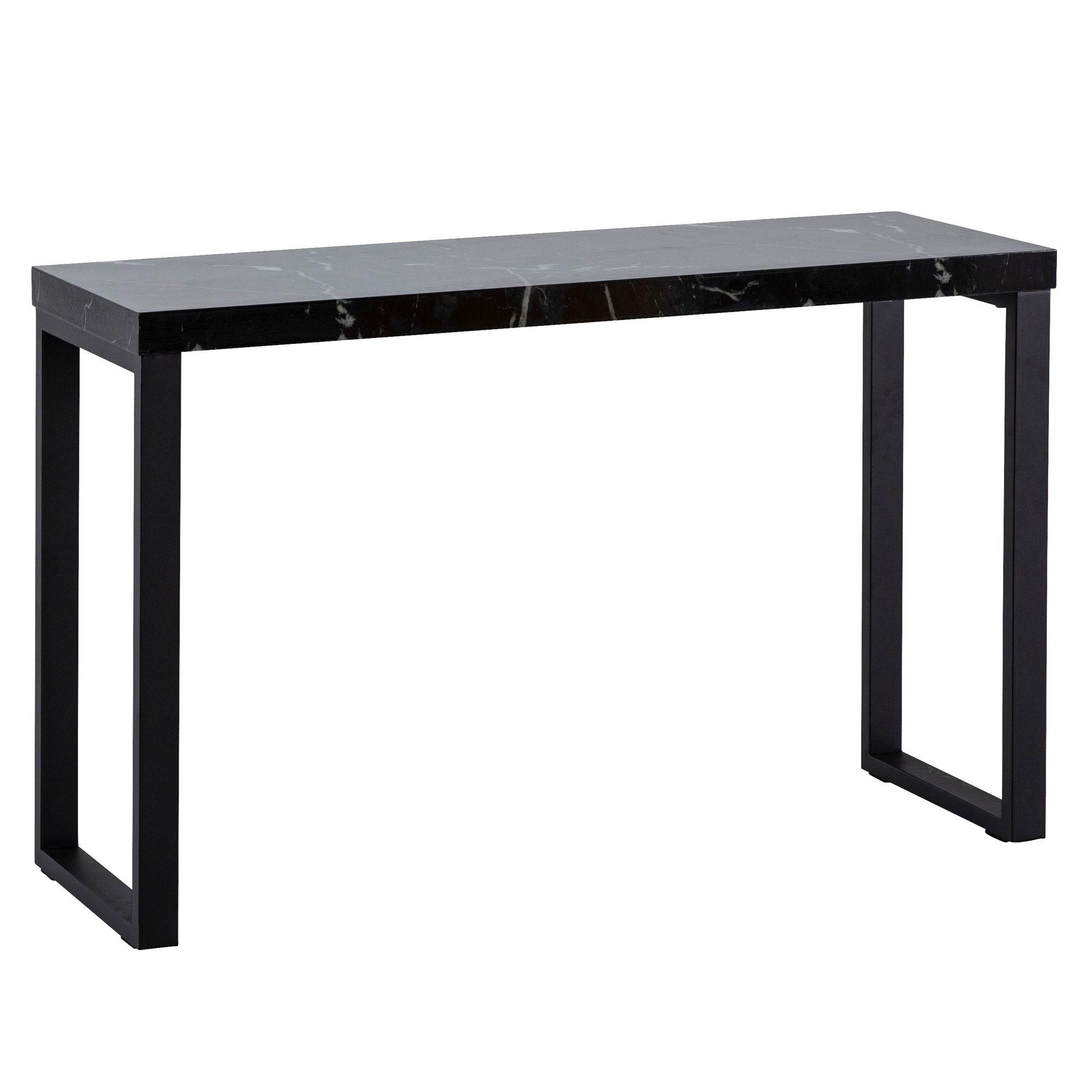 masă consolă aspect marmură negru lucios 120x40x76 cm bufet design hol masă consolă aspect marmură negru lucios 120x40x76 cm bufet design hol