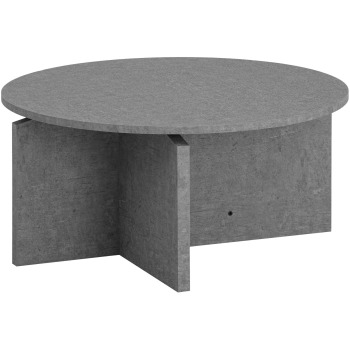 Masuta de cafea 70x70x33 cm Masuta de canapea gri in aspect beton Modern