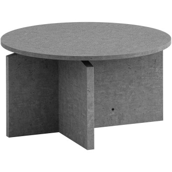 Masuta de cafea 60x60x33 cm Masuta de canapea gri in aspect beton Modern