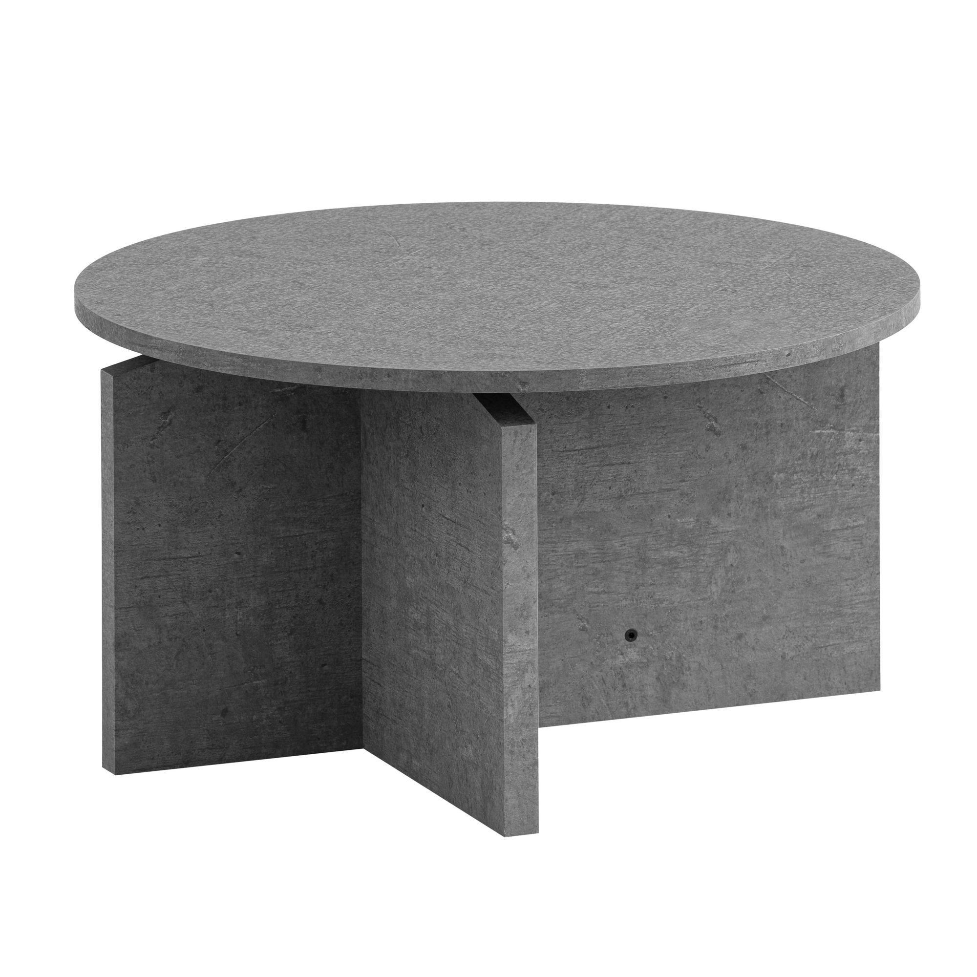 Masuta de cafea 60x60x33 cm Masuta de canapea gri in aspect beton Modern Masuta de cafea 60x60x33 cm Masuta de canapea gri in aspect beton Modern