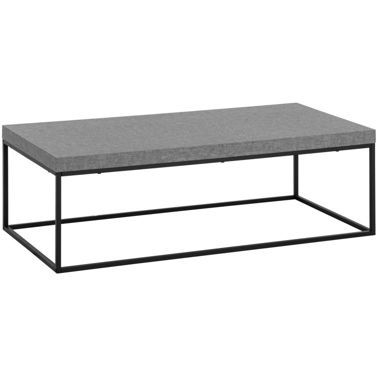 Masuta de cafea 120x60x38 cm Masuta de canapea gri in aspect beton Modern