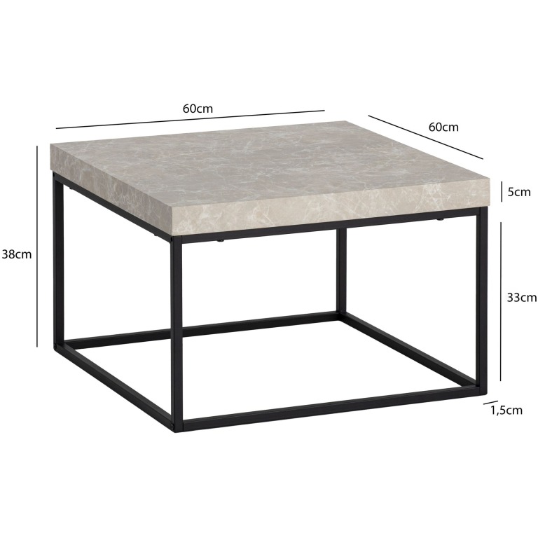 masuta de cafea picioare metalice mici