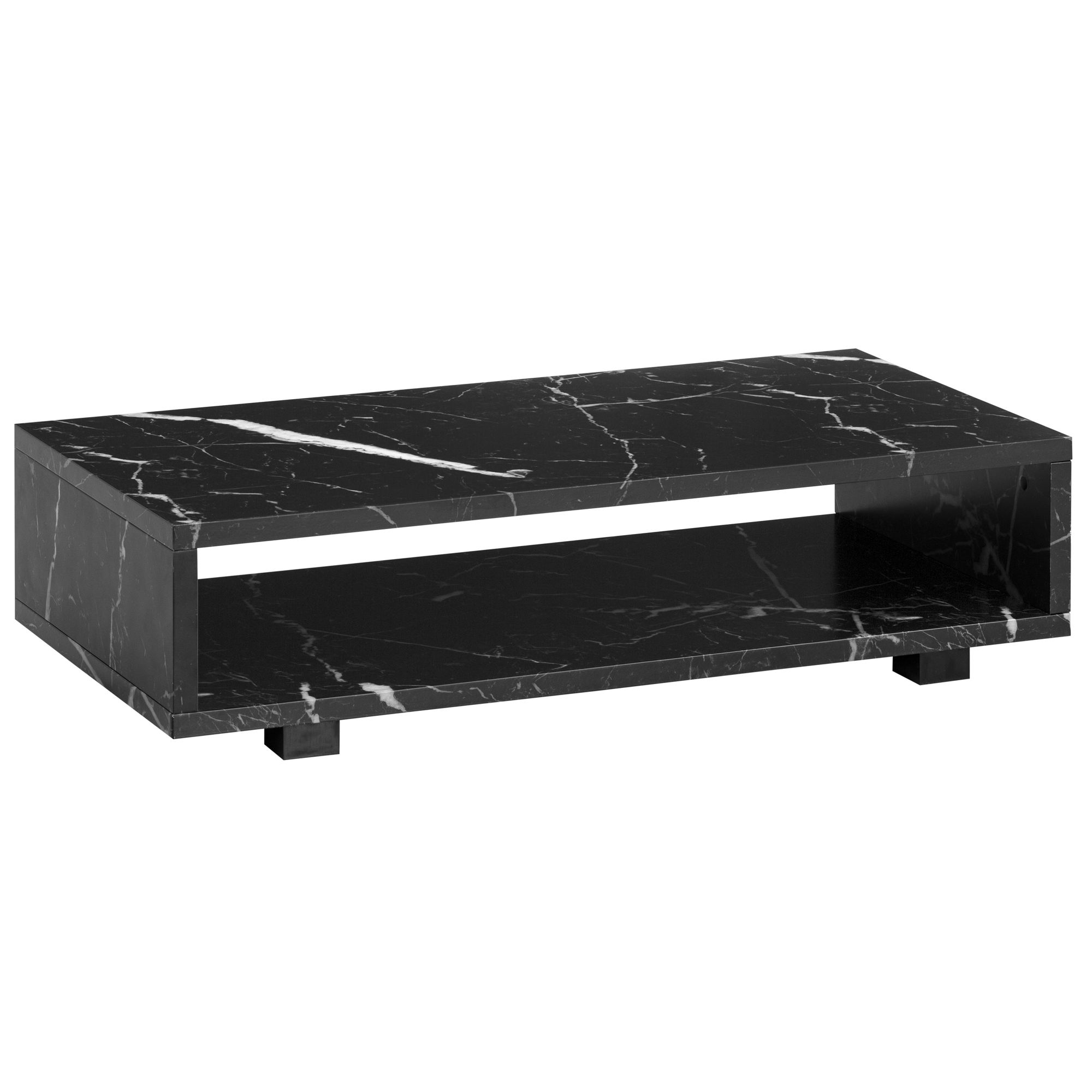 Masuta de cafea 100x50x25 cm Masuta de canapea neagra cu aspect de marmura Modern Masuta de cafea 100x50x25 cm Masuta de canapea neagra cu aspect de marmura Modern