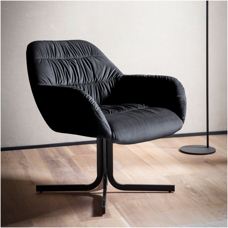 scaun club de design negru