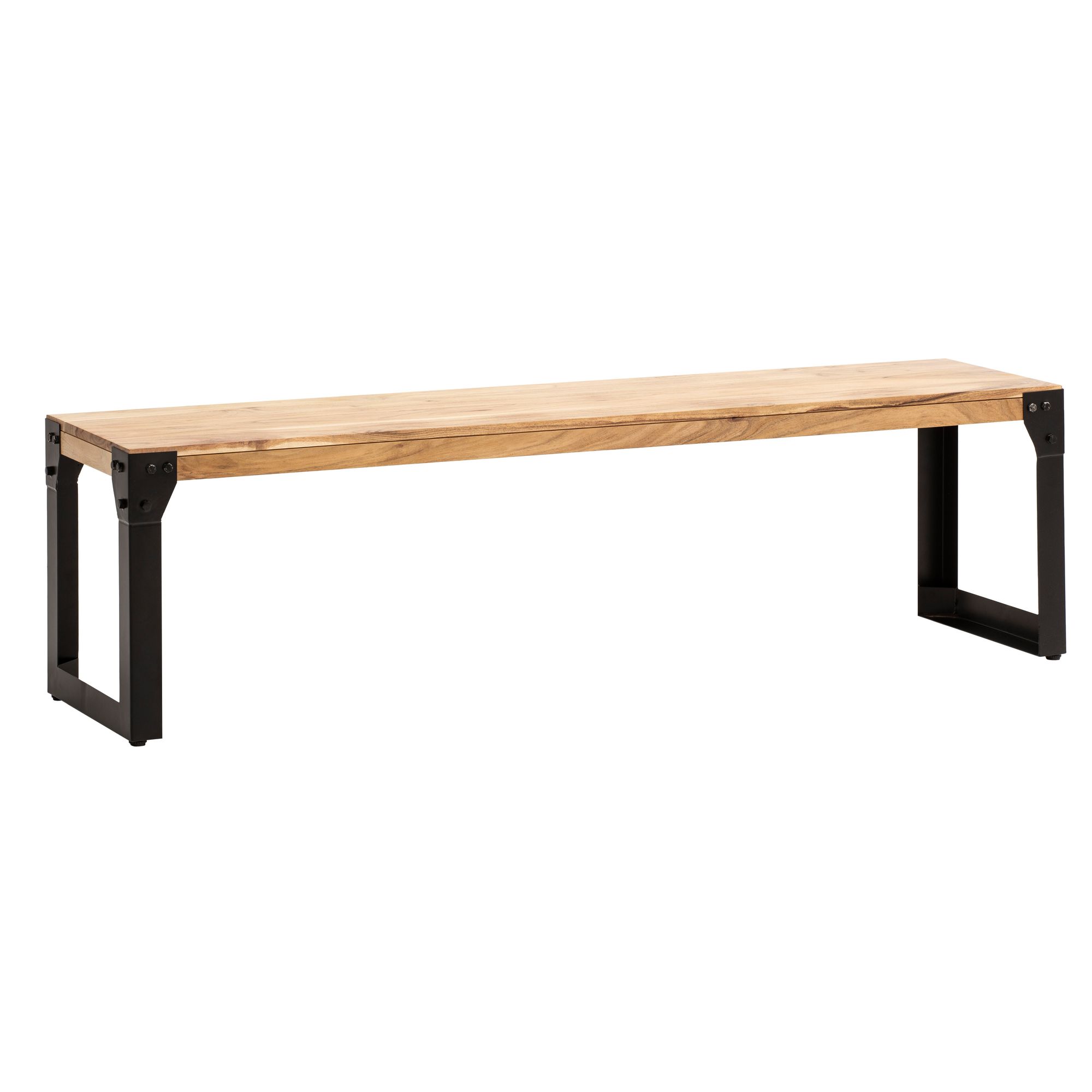 bancă sufragerie 140x40x45 cm salcâm lemn masiv metal industrial bancă sufragerie 140x40x45 cm salcâm lemn masiv metal industrial