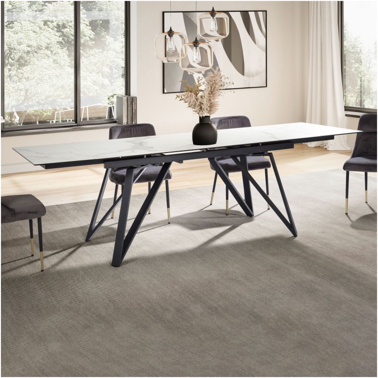 masa ceramica cu aspect de marmura mare