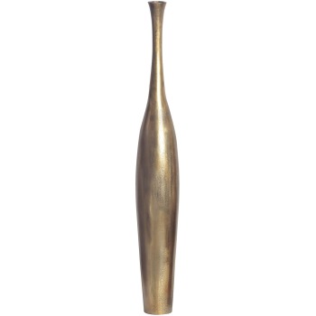 Vază Decorativă BOTTLE S 75 cm Aluminiu Auriu Vasă cu flori Modernă Mare