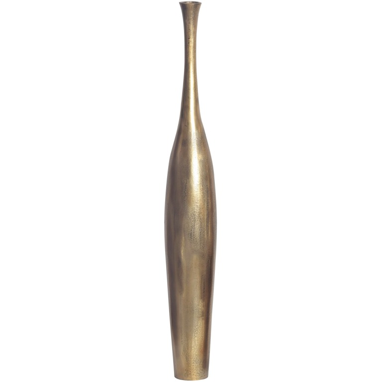 Vază Decorativă BOTTLE S 75 cm Aluminiu Auriu Vasă cu flori Modernă Mare