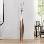 XXL Vază din aluminiu pentru podea Metal Decorat pentru casa lucrată manual