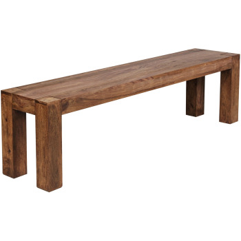 Bancă de Sufragerie din Lemn Masiv WOHNLING - 160x45x35 cm