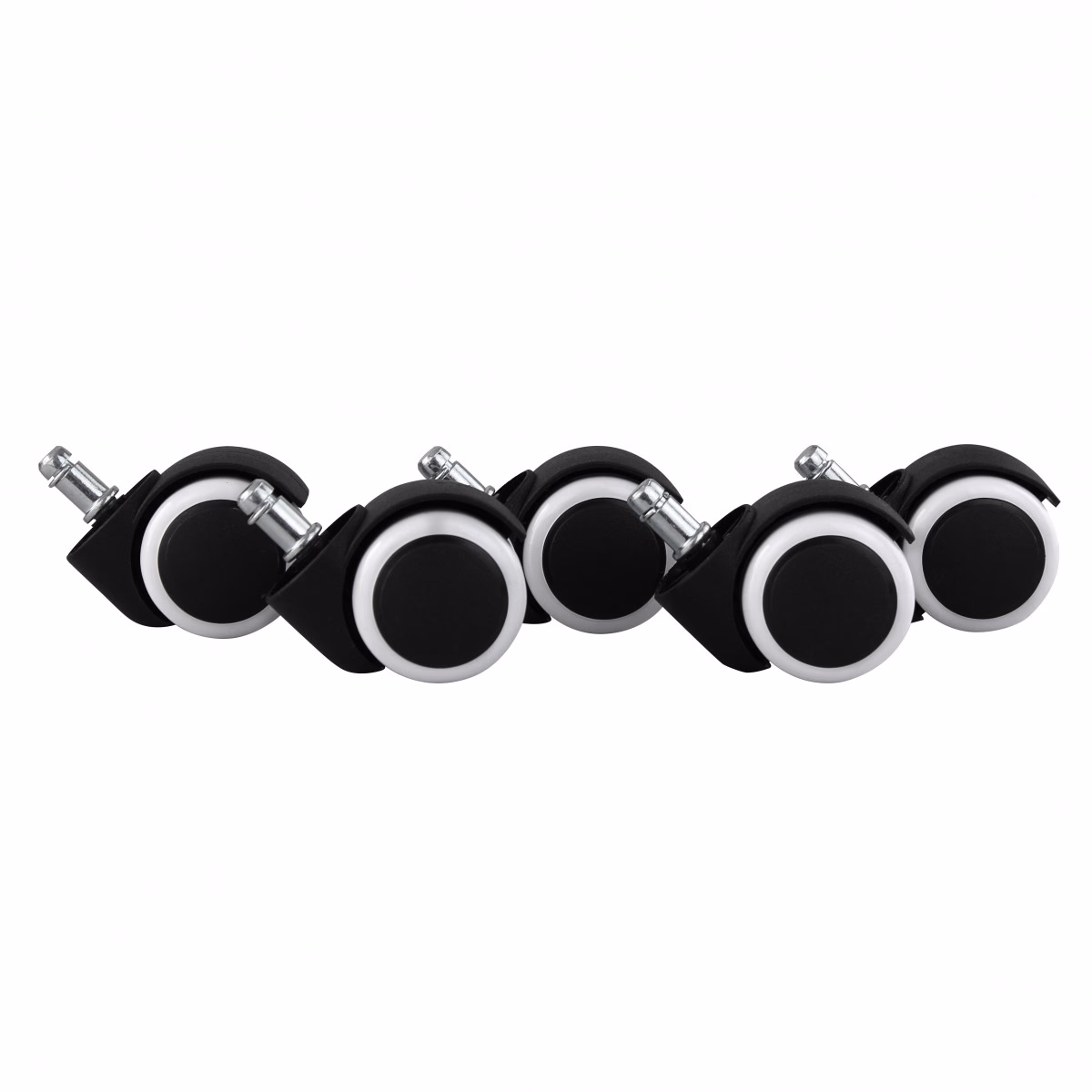 avif-1769640223838-hbik75 Set Role pentru Scaune de Birou - Plastic de Înaltă Calitate, Alb-Negru - Rezistente la Abraziune - Diametru 50mm