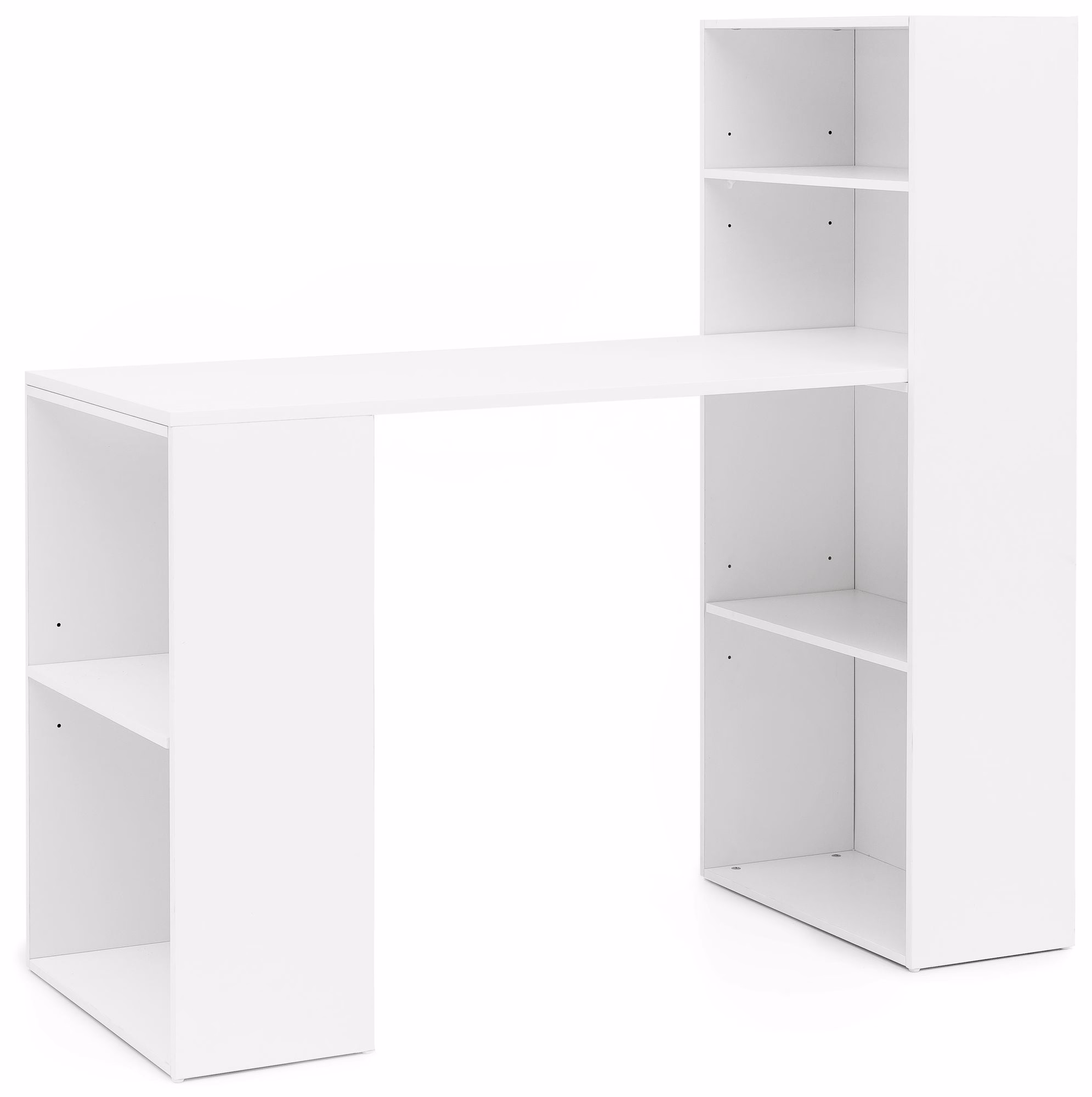 avif-1769640465198-vzvn6e Birou Elegant cu Rafturi Integrate//Design Simplu - 120x120x53 cm