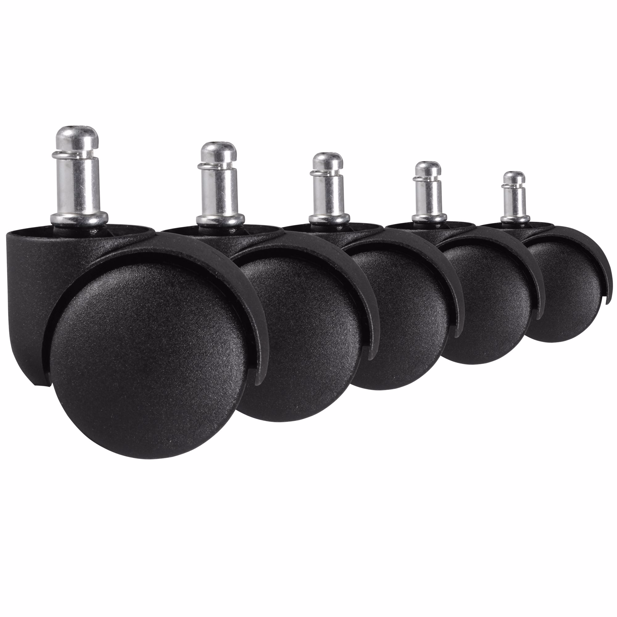 avif-1769754126821-h1zru4 Set de 5 Role pentru Scaune de Birou - Plastic de Înaltă Calitate, Negru