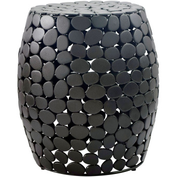 Măsuță Rotundă // Aluminiu Negru // Design Modern