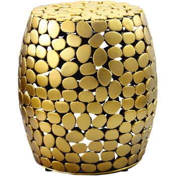 Masă Rotundă // Aluminiu Auriu // Design Modern