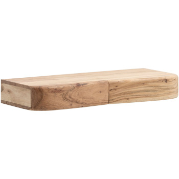 Raft Perete // Lemn Masiv de Acacia // 2 Sertare // Design Modern